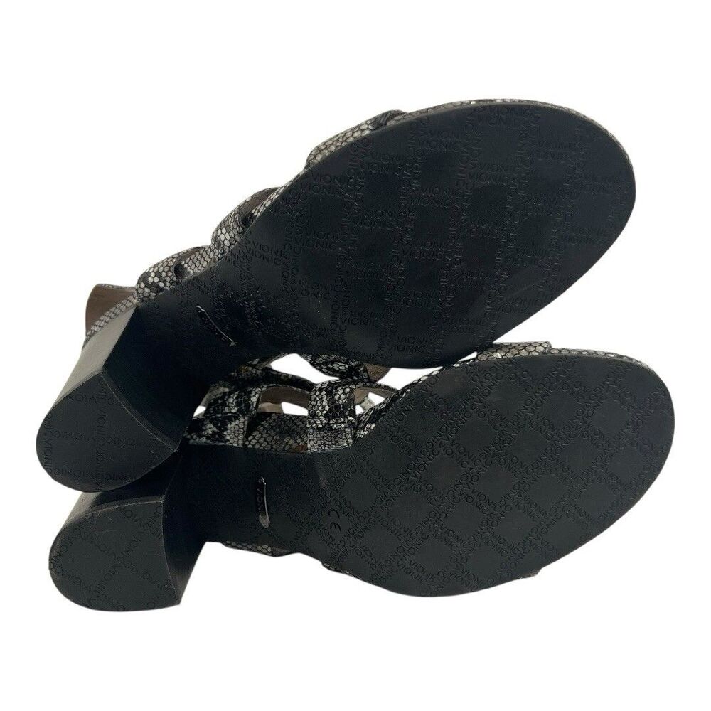 Vionic Women's Blaire Snake Print Block Heel Open… - image 7